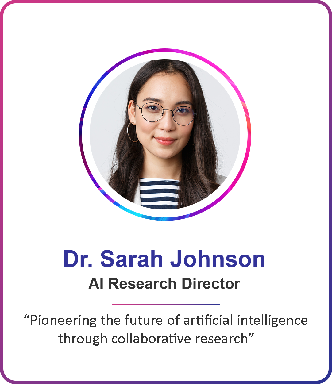 Dr. Sarah Johnson